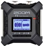 Zoom F3 Portable Field Recorder Front View